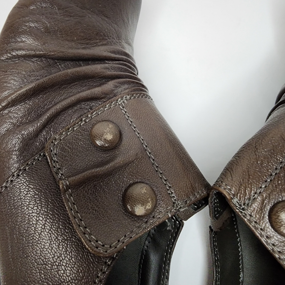 BareTraps‎ Boots Womens 10M Tyley Ankle Booties Brown Leather 2.75" Heels - Picture 8 of 11